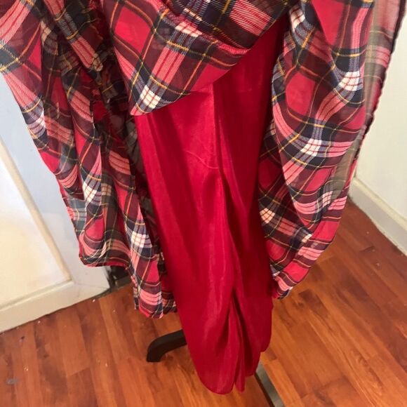 XXI Forever 21 Plaid Maxi dress. Size Small Petite - Picture 3 of 12